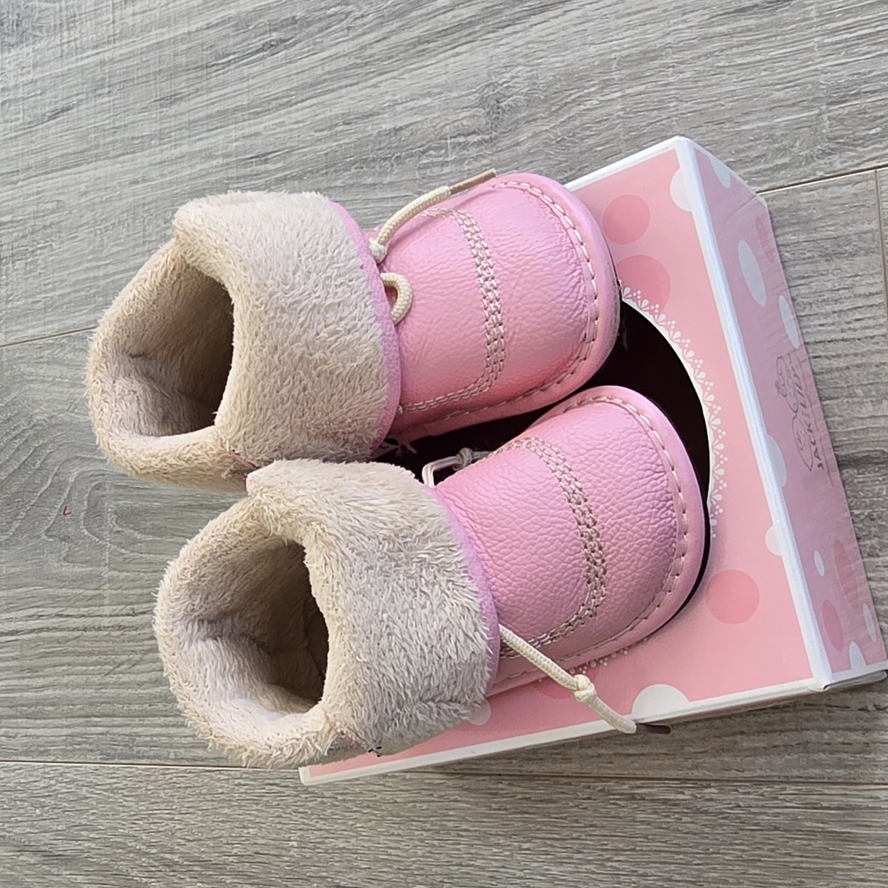 Cozy Pink Kids Boots